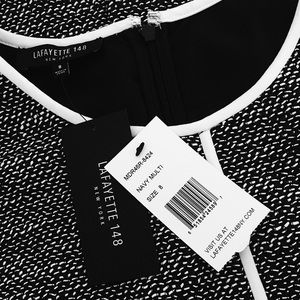 Lafayette 148 New York Black and White Dress!